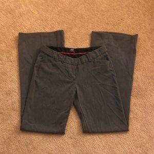 Gray flared pants